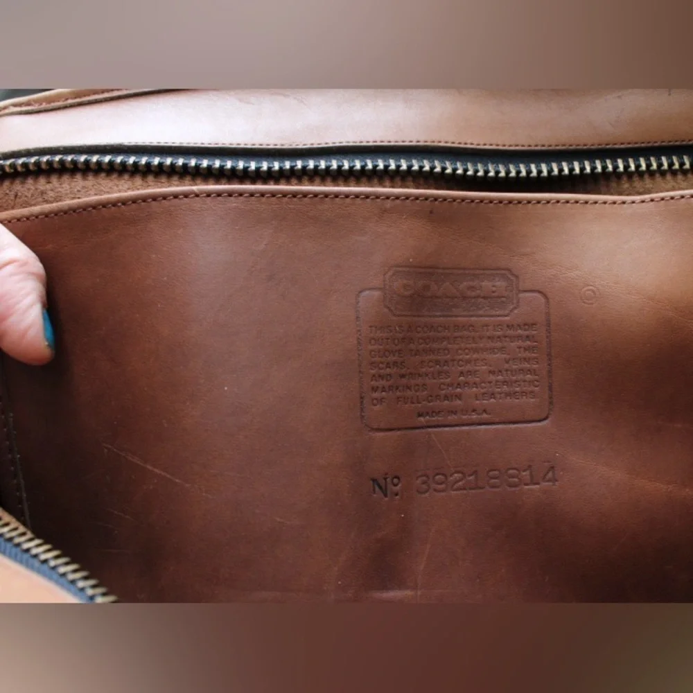 Vintage Coach Large Envelope Portfolio Briefcase